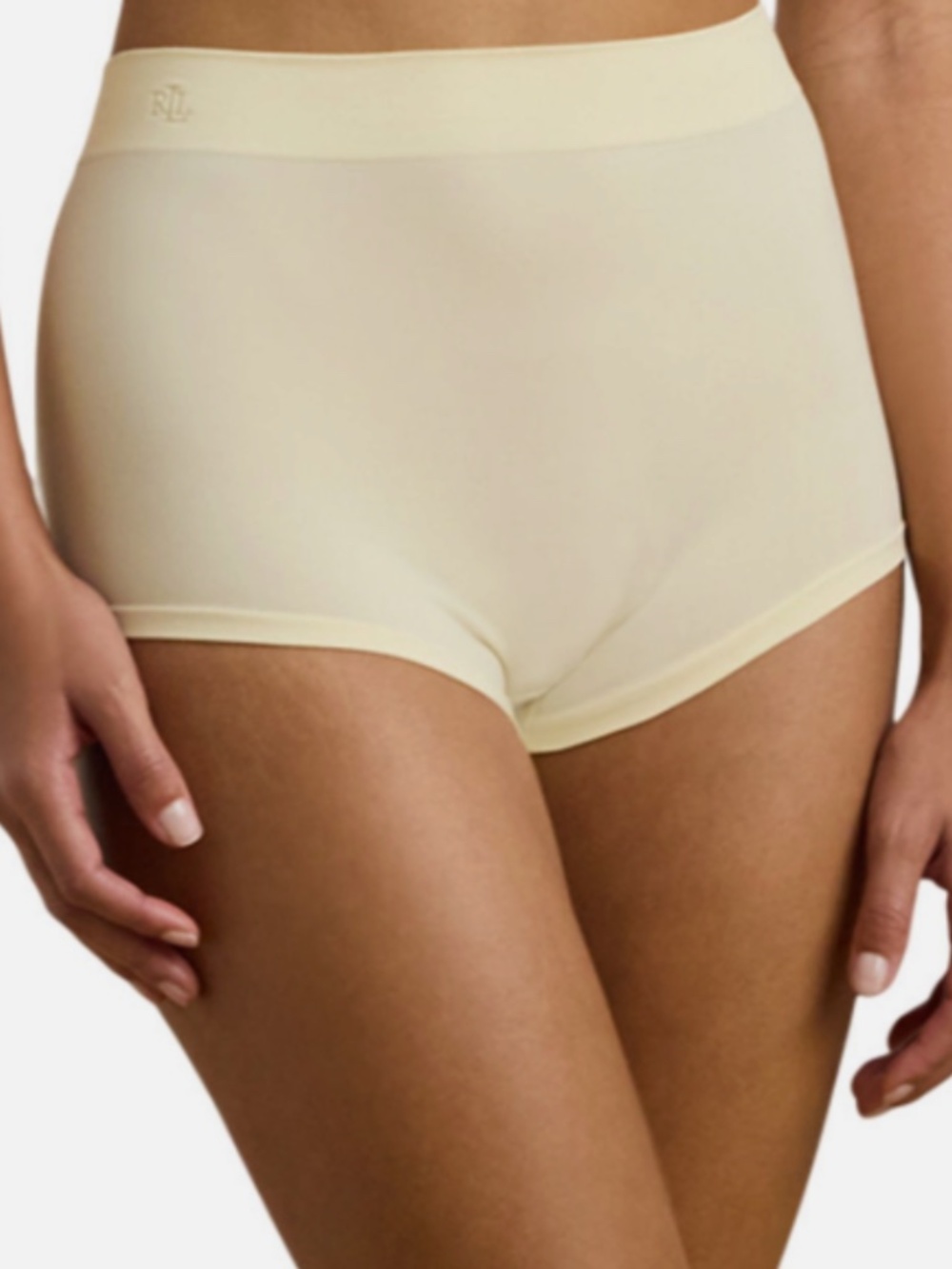 Lauren Ralph Lauren Women's, Seamless Boyshort Underwear, Lemon Chiffon